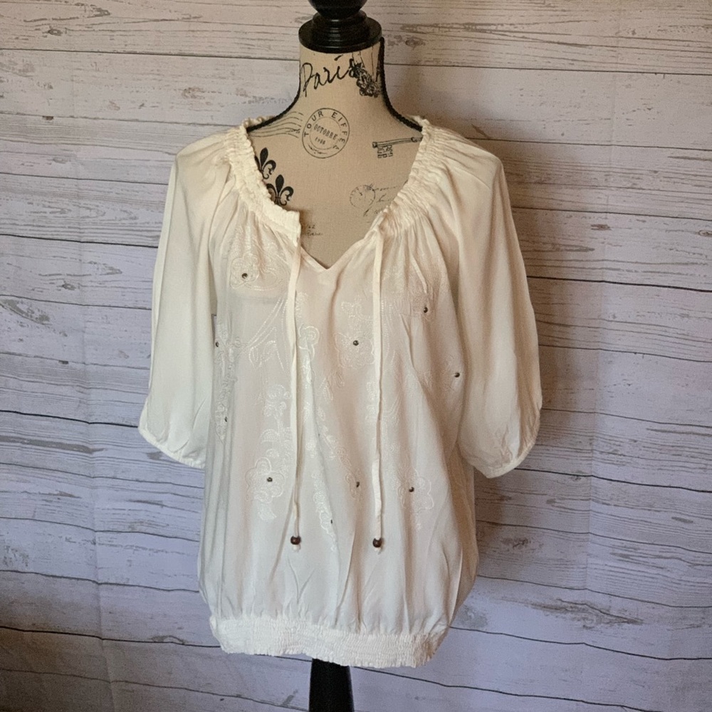 Overdrive Boho Top Nwot